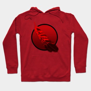 Red feathers Hoodie